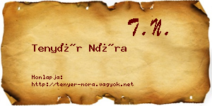 Tenyér Nóra névjegykártya